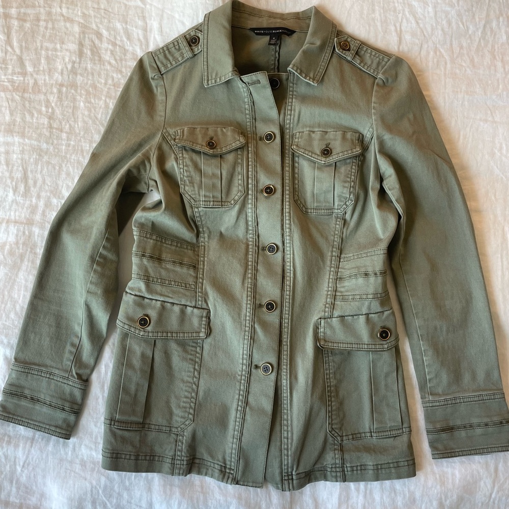 White House Black Market olive jacket